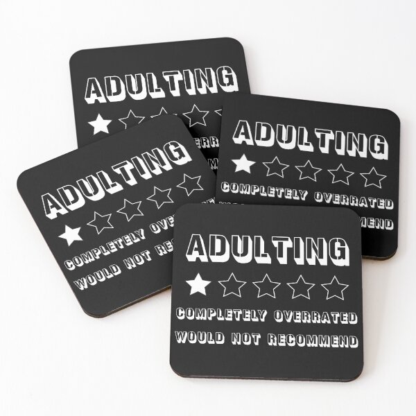 Item preview, adulting completely overrated would not recommend designed and sold by illustramanshop.