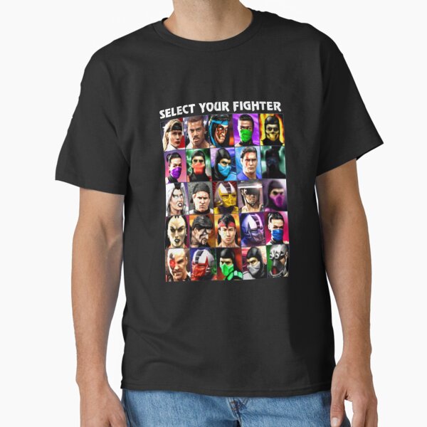Item preview, Select Your Fighter UMK3 Mortal Kombat  Black-Navy for Men-Women   designed and sold by MFX2CUSTOM.