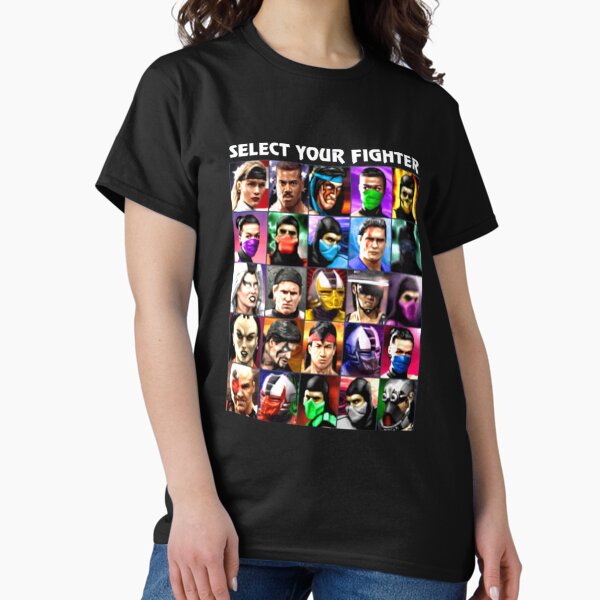 Item preview, Select Your Fighter UMK3 Mortal Kombat  Black-Navy for Men-Women   designed and sold by MFX2CUSTOM.
