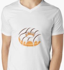 Creamy White Chocolate glazed Donut Men's V-Neck T-Shirt