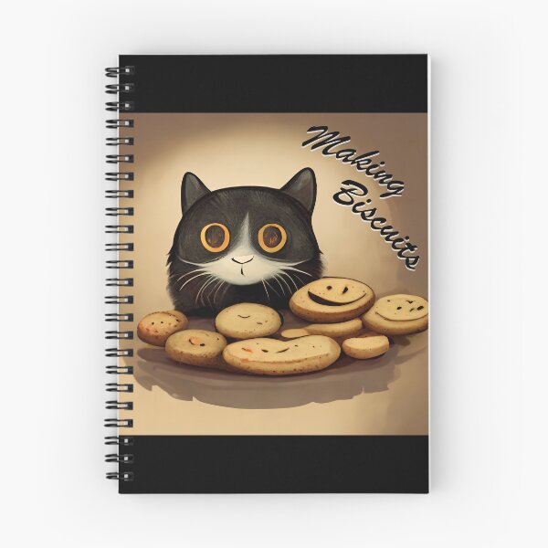 Item preview, Cute Black Funny Cat Making Biscuits With Love designed and sold by MattsMultiverse.