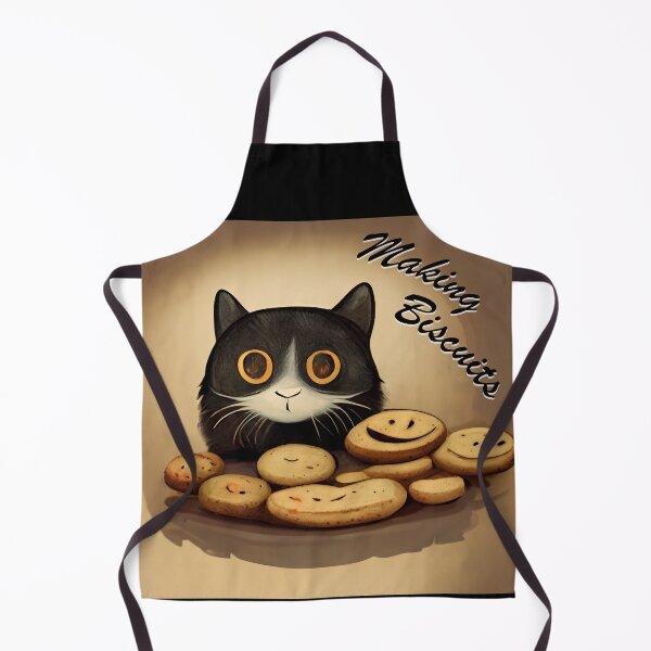 Item preview, Cute Black Funny Cat Making Biscuits With Love designed and sold by MattsMultiverse.