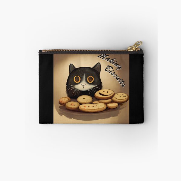 Item preview, Cute Black Funny Cat Making Biscuits With Love designed and sold by MattsMultiverse.