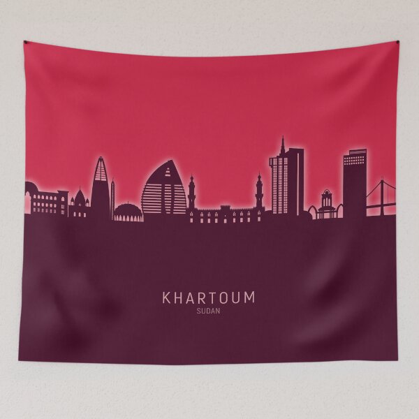 Item preview, Khartoum Sudan Skyline designed and sold by ArtPrints.