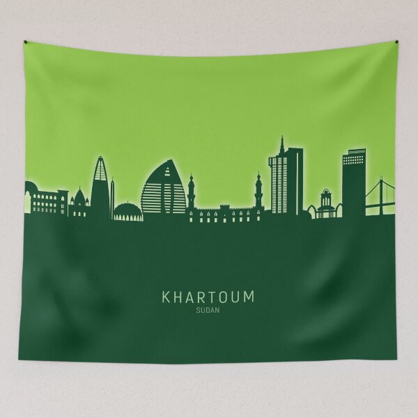 Item preview, Khartoum Sudan Skyline designed and sold by ArtPrints.