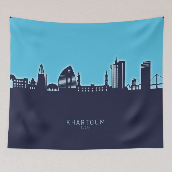 Item preview, Khartoum Sudan Skyline designed and sold by ArtPrints.