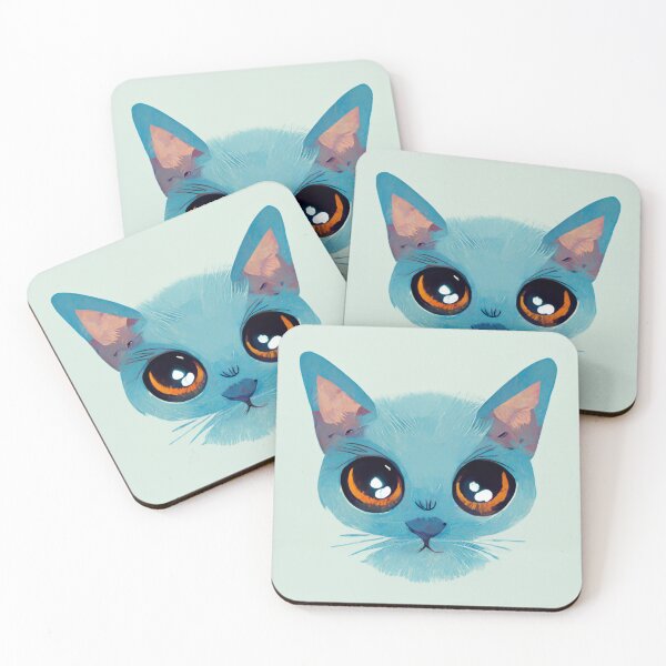 Item preview, Cute Blue Cat designed and sold by CleverShots.
