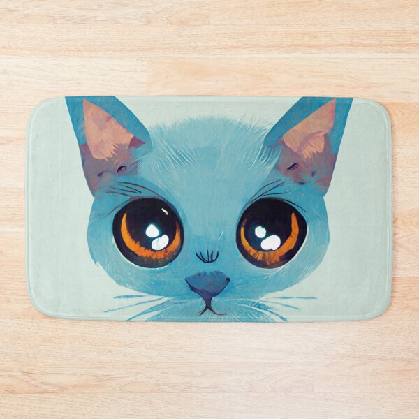 Item preview, Cute Blue Cat designed and sold by CleverShots.