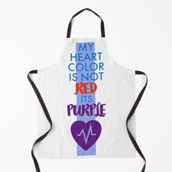 Item preview, My Heart Color Is Not Red Its Purple Heart Design designed and sold by RiyonArts.