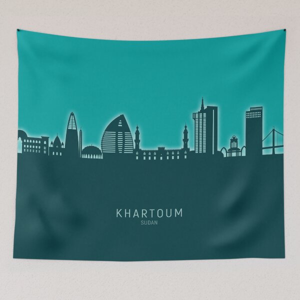 Item preview, Khartoum Sudan Skyline designed and sold by ArtPrints.