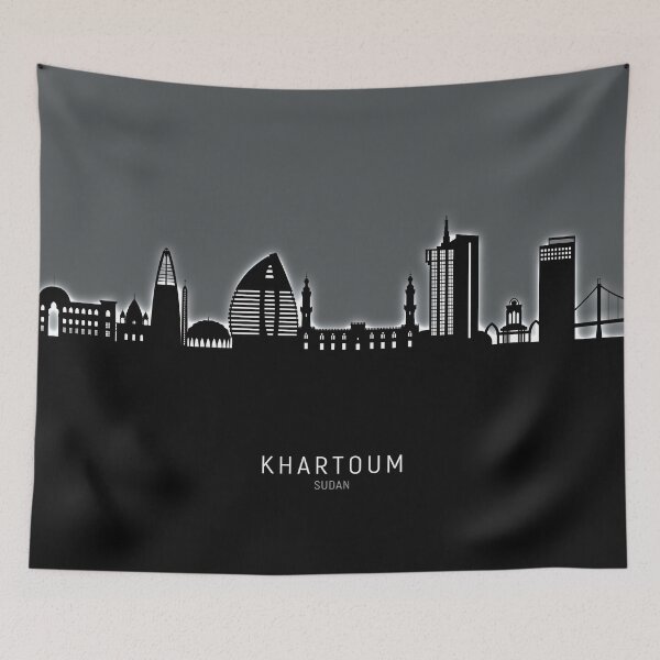 Item preview, Khartoum Sudan Skyline designed and sold by ArtPrints.
