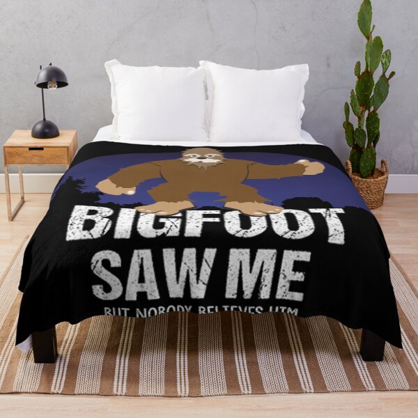 Item preview, Big foot saw me but nobody believes him shirts for men, big foot saw me but nobody believes him hats, big foot saw me but nobody believes him stickers designed and sold by Poussyarts.