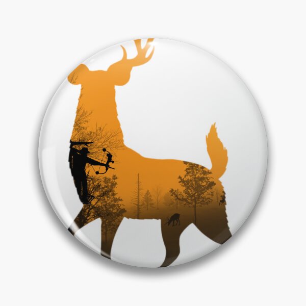 Item preview, Bow hunter deer silhouette3 designed and sold by SaintsPlace.