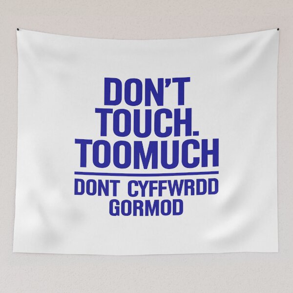 Item preview, Don't touch too much don't cyffwrdd gormod designed and sold by OttilieJacon.