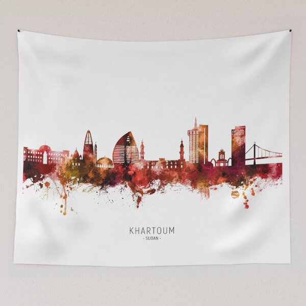 Item preview, Khartoum Sudan Skyline designed and sold by ArtPrints.