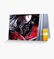 Craig Lowndes Cockpit Greeting Card