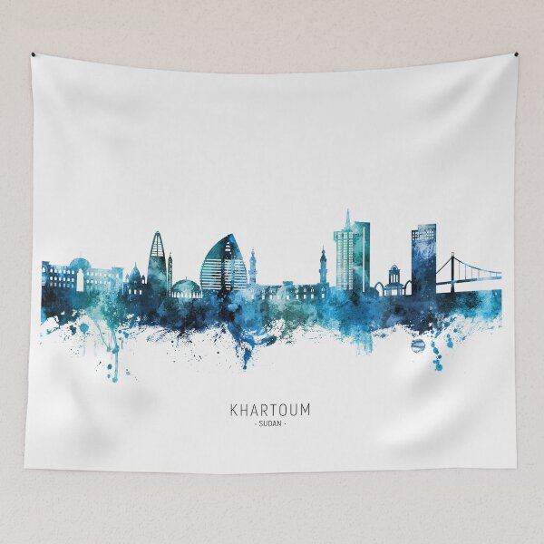 Item preview, Khartoum Sudan Skyline designed and sold by ArtPrints.
