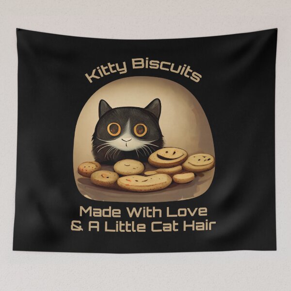 Item preview, Cute Black Funny Cat Making Biscuits With Love and Cat Hair designed and sold by MattsMultiverse.