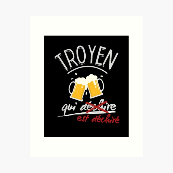 Item preview, Troyes beer lover men's gift designed and sold by RomualdGR.