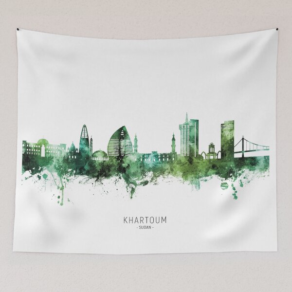 Item preview, Khartoum Sudan Skyline designed and sold by ArtPrints.