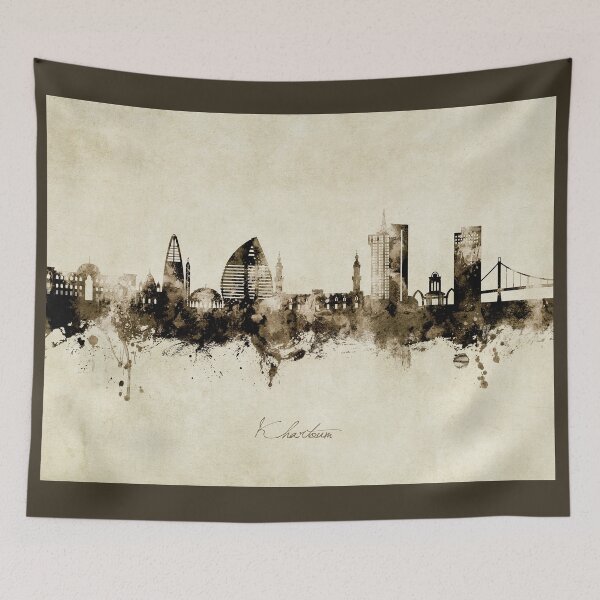 Item preview, Khartoum Sudan Skyline designed and sold by ArtPrints.