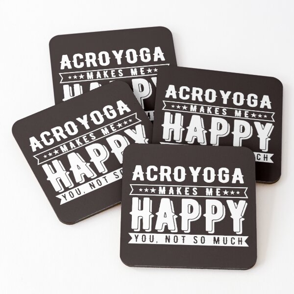 Item preview,  Acroyoga Makes Me Happy, Acro, Funny Acroyoga, Yoga designed and sold by Aerial Addicts.