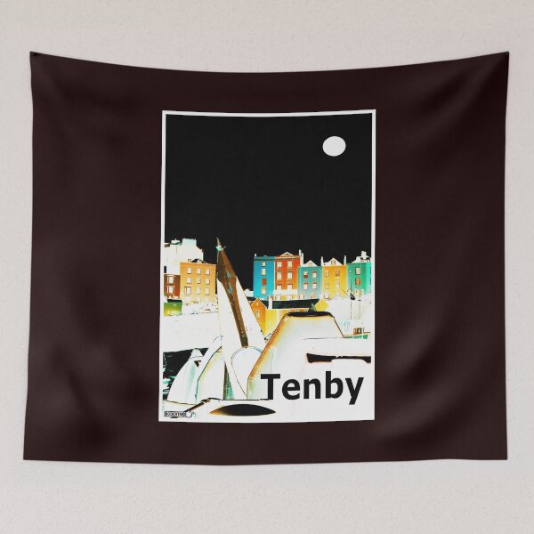 Item preview, Tenby Harbour At Night (2011) designed and sold by CussRoberts.