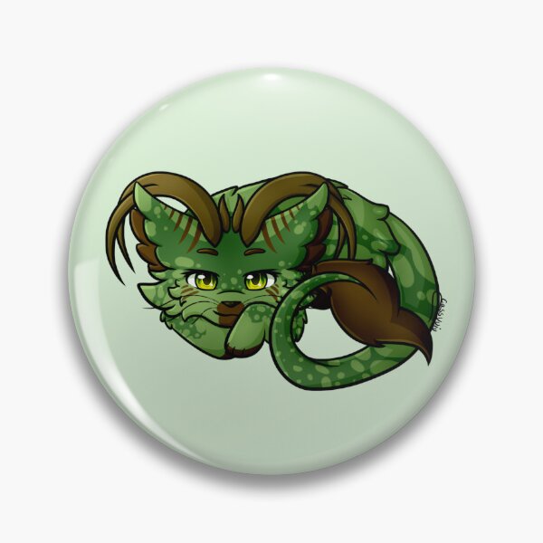Item preview, Green Forest Cat designed and sold by HowlingFantasy.