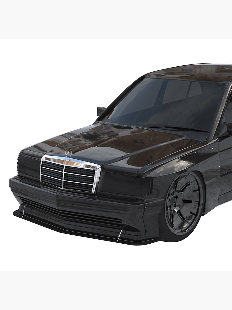 Mercedes 190e Widebody W201 Pandem Wide Body Kit Throw Pillow For