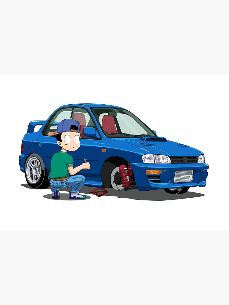 JDM Subaru Impreza WRX STI (GC8) Anime style Cartoon