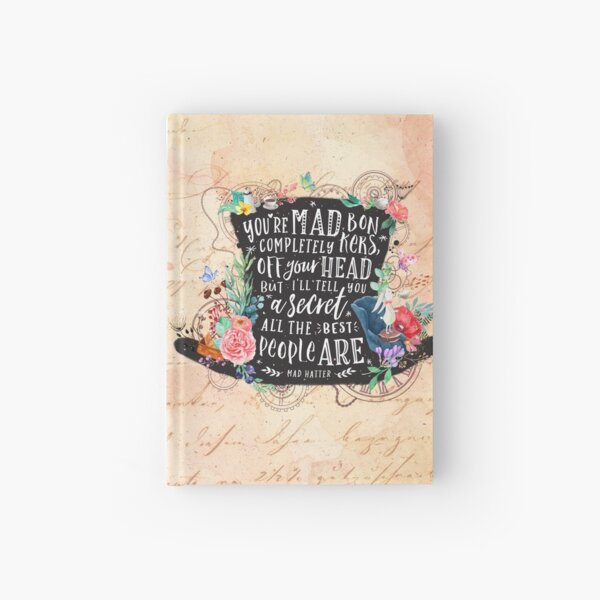 Mad Hatter Hardcover Journal