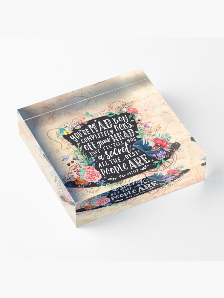 Alternate view of Mad Hatter Acrylic Block