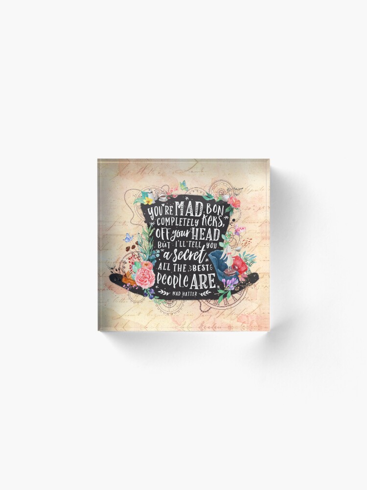Alternate view of Mad Hatter Acrylic Block