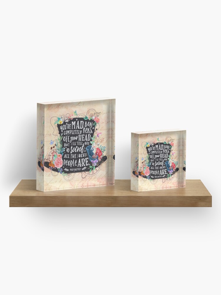 Alternate view of Mad Hatter Acrylic Block