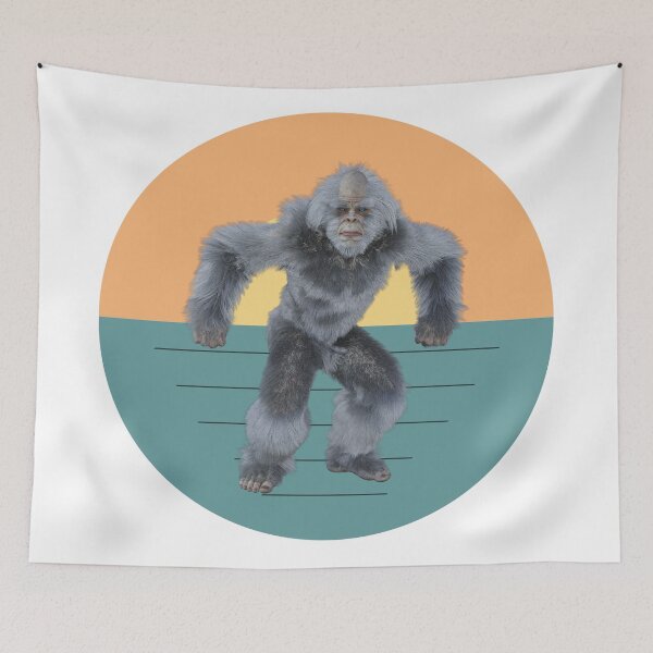 Item preview, Big foot shirts for men, big foot hats, big foot stickers, big foot o'clock, big foot masks, big foot phone cases, big foot shower curtain, big foot mats  designed and sold by Poussyarts.