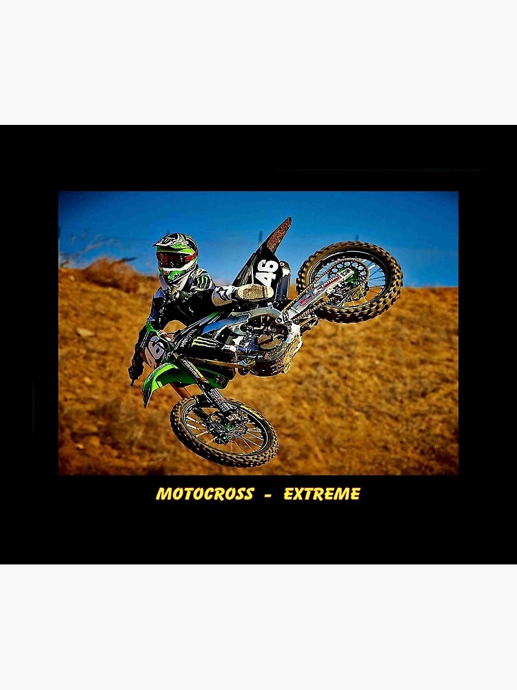 MOTOCROSS EXTREME: Motorcycle Racing Advertising Print by posterbobs