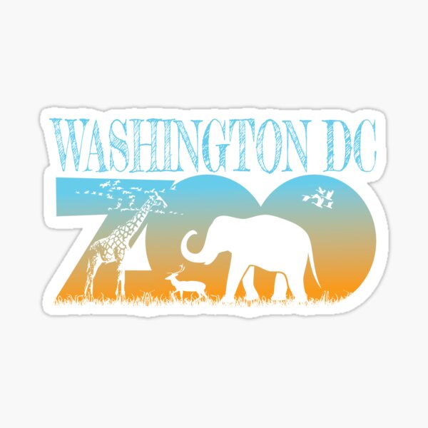  washington dc zoo sticker for sale by tezatoons redbubble