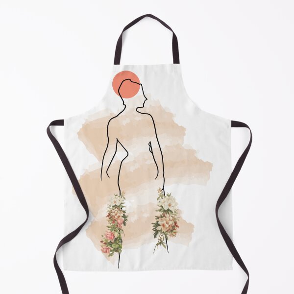 Item preview, One line minimalist woman: vintage flower and watercolor canva designed and sold by HA Design.