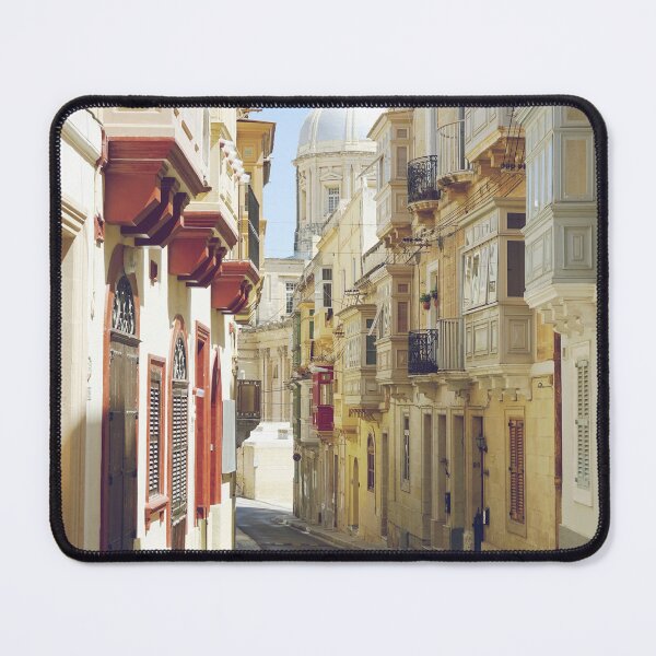 Item preview, Narrow Street with Traditional Architecture in Malta designed and sold by CarolinaReina.