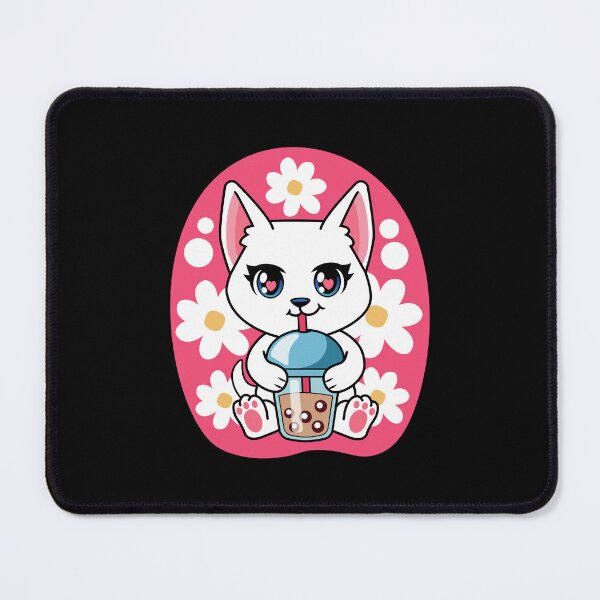 Item preview, cat drinking boba tea, cat drinking milk designed and sold by THROUGH-LIFE.