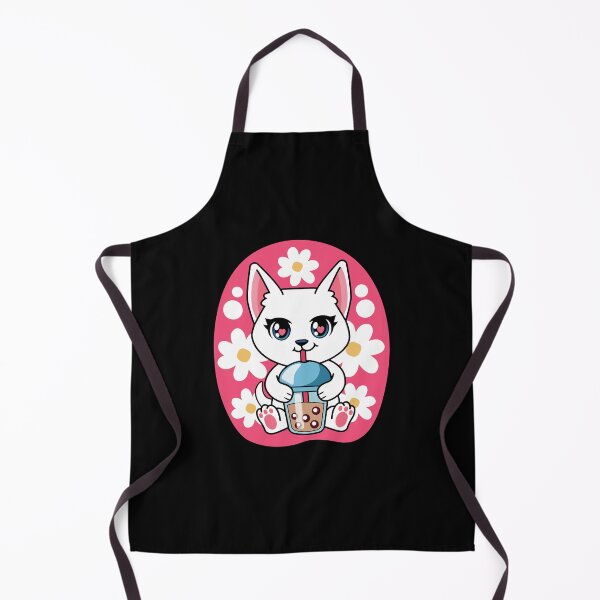 Item preview, cat drinking boba tea, cat drinking milk designed and sold by THROUGH-LIFE.
