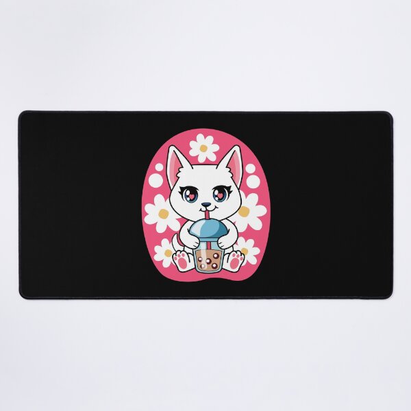 Item preview, cat drinking boba tea, cat drinking milk designed and sold by THROUGH-LIFE.