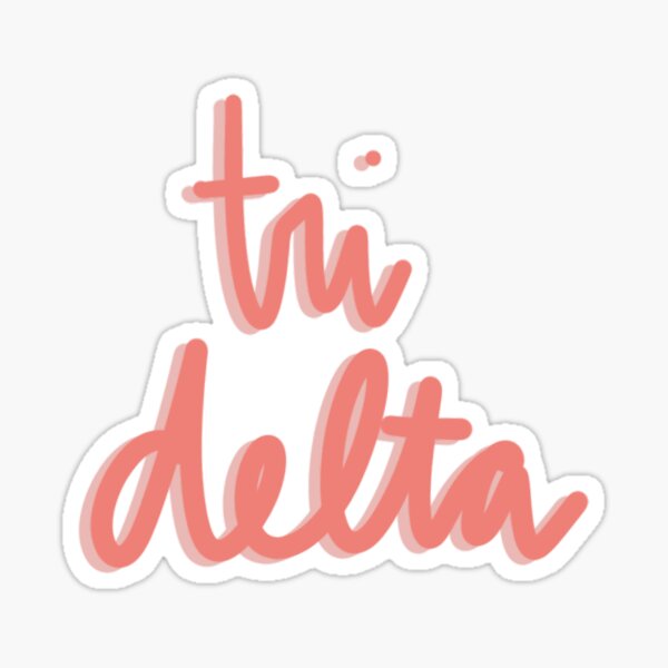 Tri Delta Sticker For Sale By Whitesell31 Redbubble