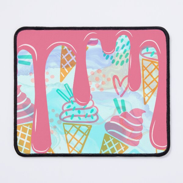 Item preview, summer pink melting ice cream pattern designed and sold by Beeroclock.