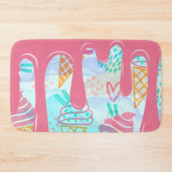 Item preview, summer pink melting ice cream pattern designed and sold by Beeroclock.