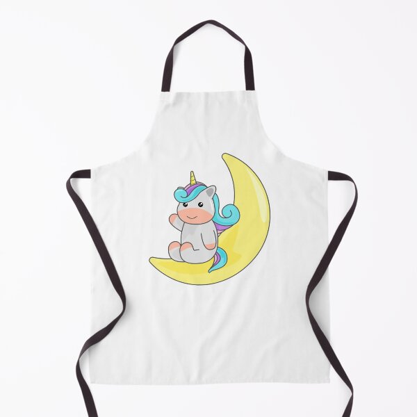 Item preview, Unicorn Character Illustration on Moon designed and sold by MoaaStore.