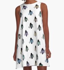 Fancy Claptrap Rainbow A-Line Dress