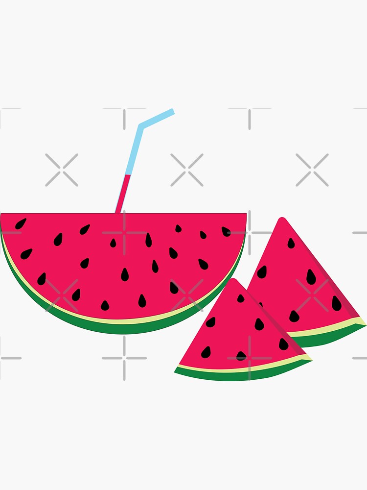 "watermelon design , watermelon art " Sticker for Sale by 1art1world
