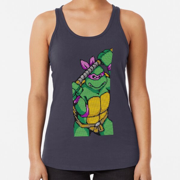 TMNT Donnie, Pixel Arcade Edition Racerback Tank Top