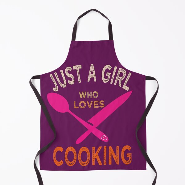 Item preview, Just A Girl Who Loves Cooking designed and sold by AJB ⭐⭐⭐⭐⭐✔️.